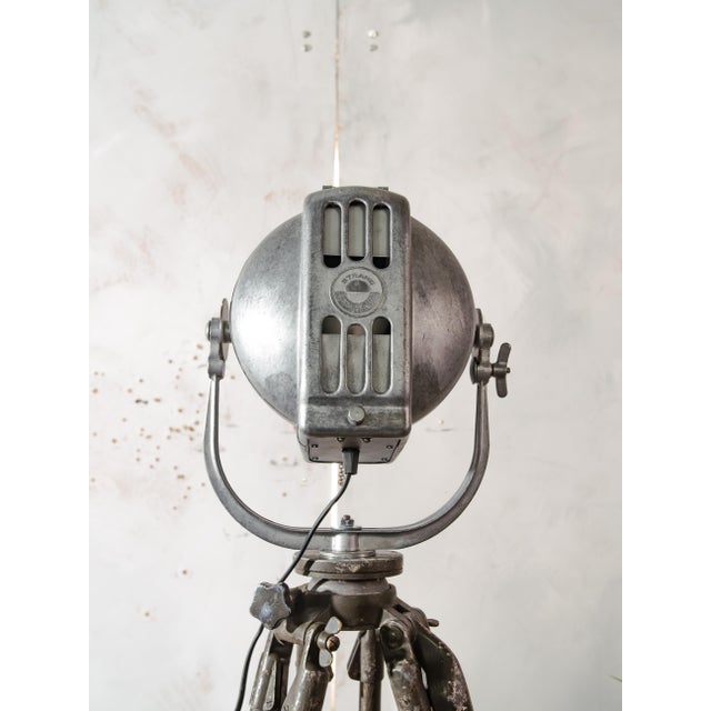 Patt 23 Spotlight Floor Lamp in Bead-Blasted Aluminium from Strand Electric, England, 1960s For Sale - Image 10 of 16