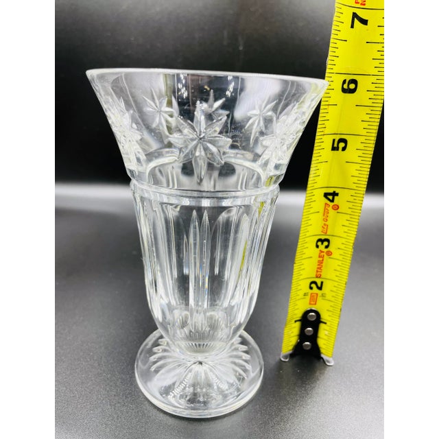 1980s Waterford Crystal Starburst Small Vase For Sale - Image 10 of 12