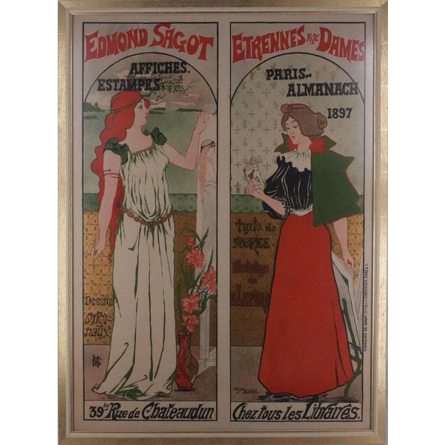 Gustave Marie, The Painter and the Print Collector, Original Signed Lithograph For Sale