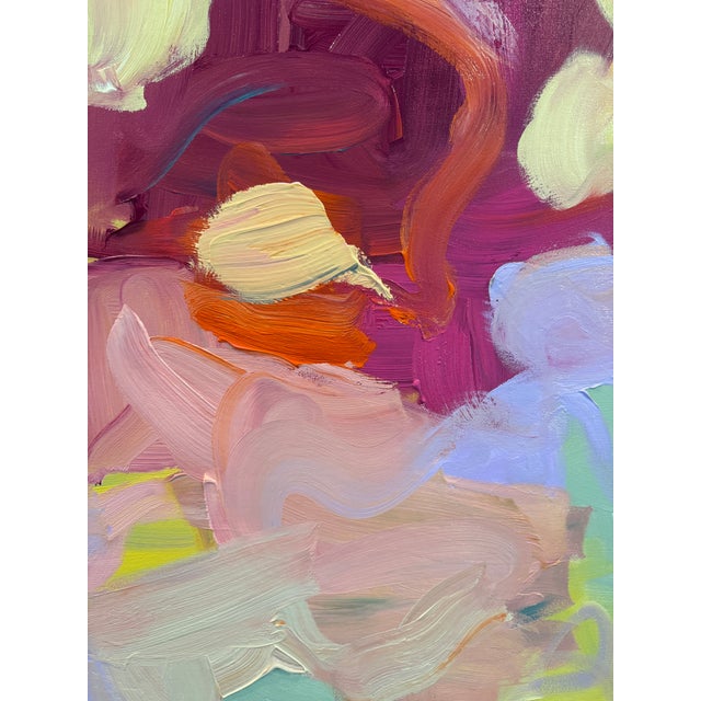 Abstract “Birthday Sun” Original Painting by Hayley Morée For Sale - Image 3 of 4