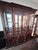 Wood Large Chippendale Mahogany China Cabinet – Mirrored Back, Glass Shelves For Sale - Image 7 of 11