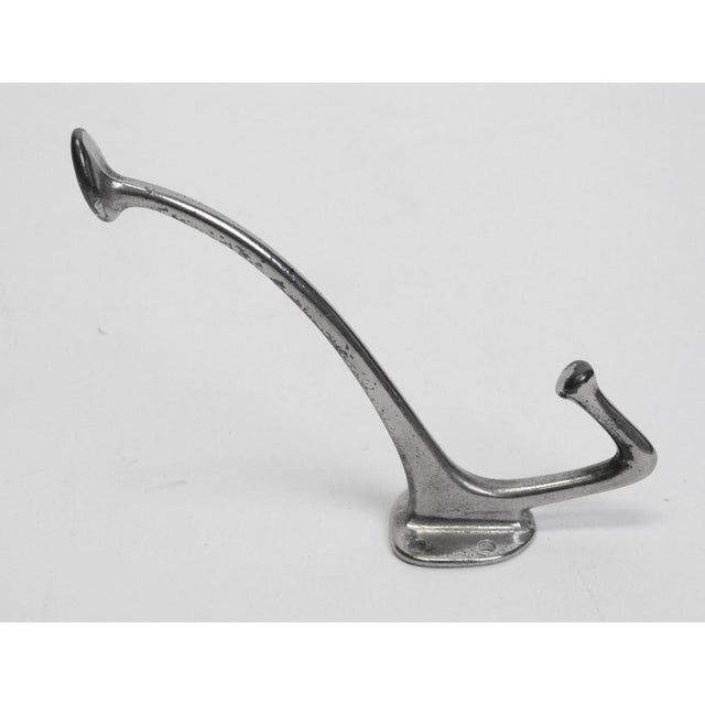 Metal Vintage Art Deco Coat Hooks from Adolf Loos for Cafe Capua, 1913, Set of 4 For Sale - Image 7 of 14