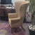 Vintage Dessin Fournir Vintage Beige Wingback Chair For Sale In Los Angeles - Image 6 of 11