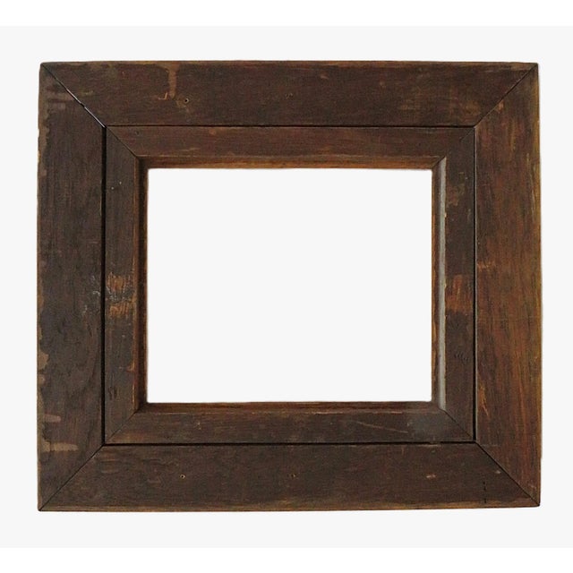 Victorian Pair of 19th C. Frames Carved Oak Wood Aesthetic Eastlake Victorian Era Fits 12" X 10" Picture For Sale - Image 3 of 3