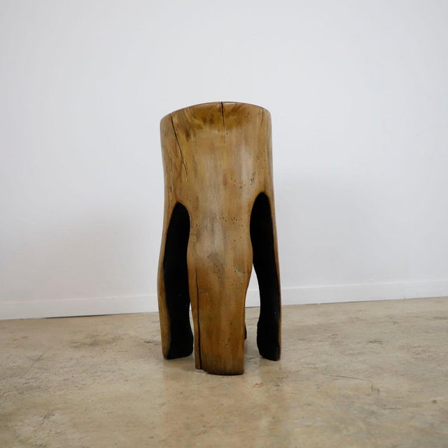 1950s Stool Made in Solid Wood For Sale - Image 10 of 17