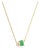 14k Gold Emerald Diamond Birthstone Necklace Bond Jewelry for Mom For Sale
