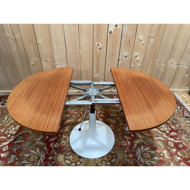 1960s Round Dining Table with Tulip Base, 1960s For Sale - Image 5 of 6