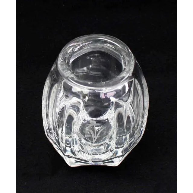 Vintage Swedish Kosta Crystal Vase For Sale - Image 6 of 7