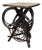 Vintage Oilcloth Twig Table For Sale