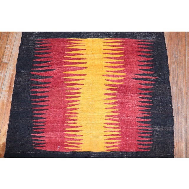Square Vintage Persian Kilim For Sale - Image 12 of 18