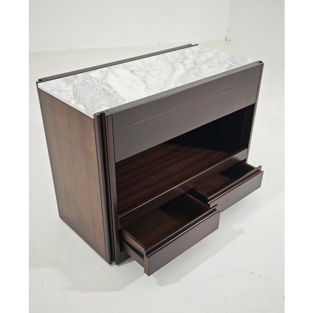 4D Bar Cabinet in Wood and Marble by Angelo Mangiarotti for Molteni, 1960s For Sale - Image 17 of 18