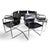 Mid-Century Modern Visitor Chairs in Leather and Chrome by Mart Stam and Marcel Breuer for Matteo Grassi, 1970, Set of 6 For Sale - Image 3 of 18