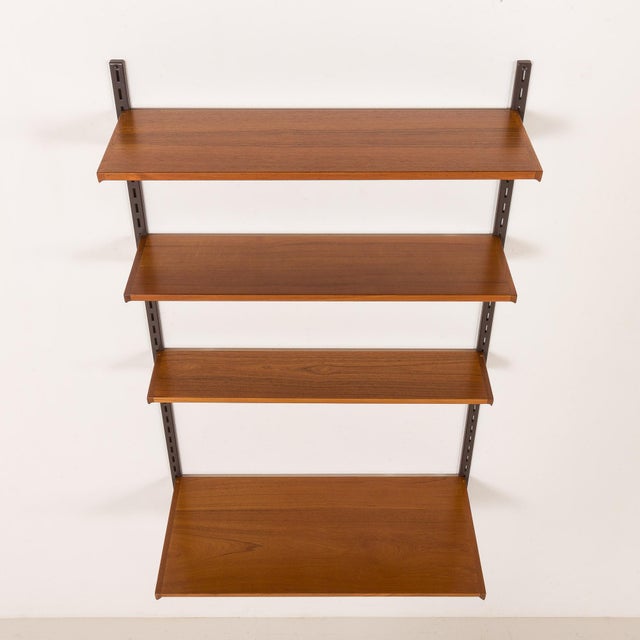 1960s Minimalist Shelving Unit with Desk by Kai Kristiansen for FM Møbler, 1960s For Sale - Image 5 of 13