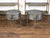 Pair of Trouvailles Metal and Brass Side Tables with Swan Necks and Doors For Sale - Image 11 of 11