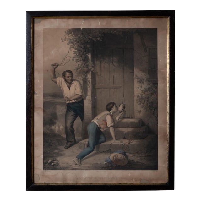 Every Rose Has a Thorn - French Lithograph, C.1860s For Sale