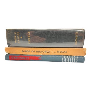 Vintage Travel Book Set/3 For Sale