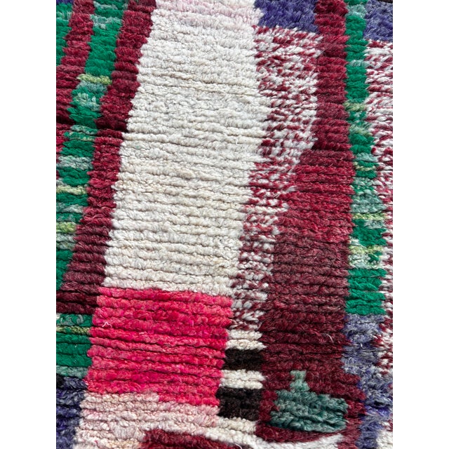Beige Moroccan Boujad Runner Rug, 1990s For Sale - Image 8 of 11