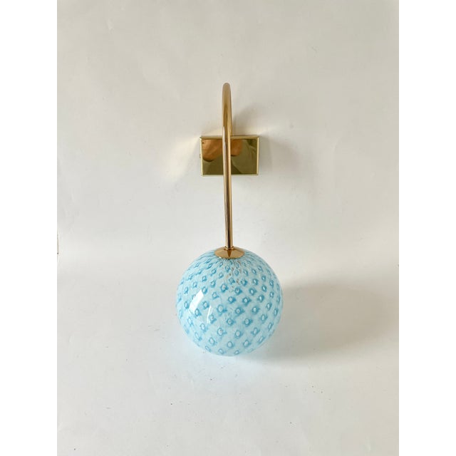 Blue Macrame T25 Murano Table Lamp from La Murrina, 1990s For Sale - Image 8 of 17