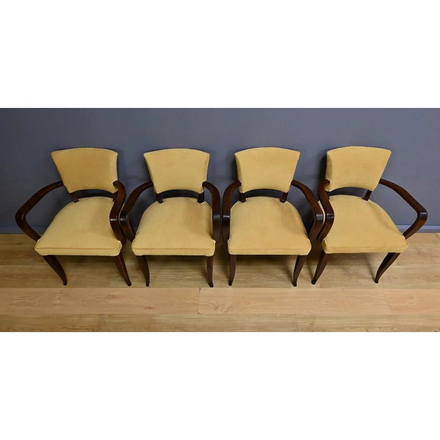 Vintage Bridge Armchairs, 1940, Set of 4 For Sale - Image 5 of 16