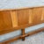 Mid Century Modern Teak and Can King Size Headboard With Gold Accents For Sale - Image 4 of 6