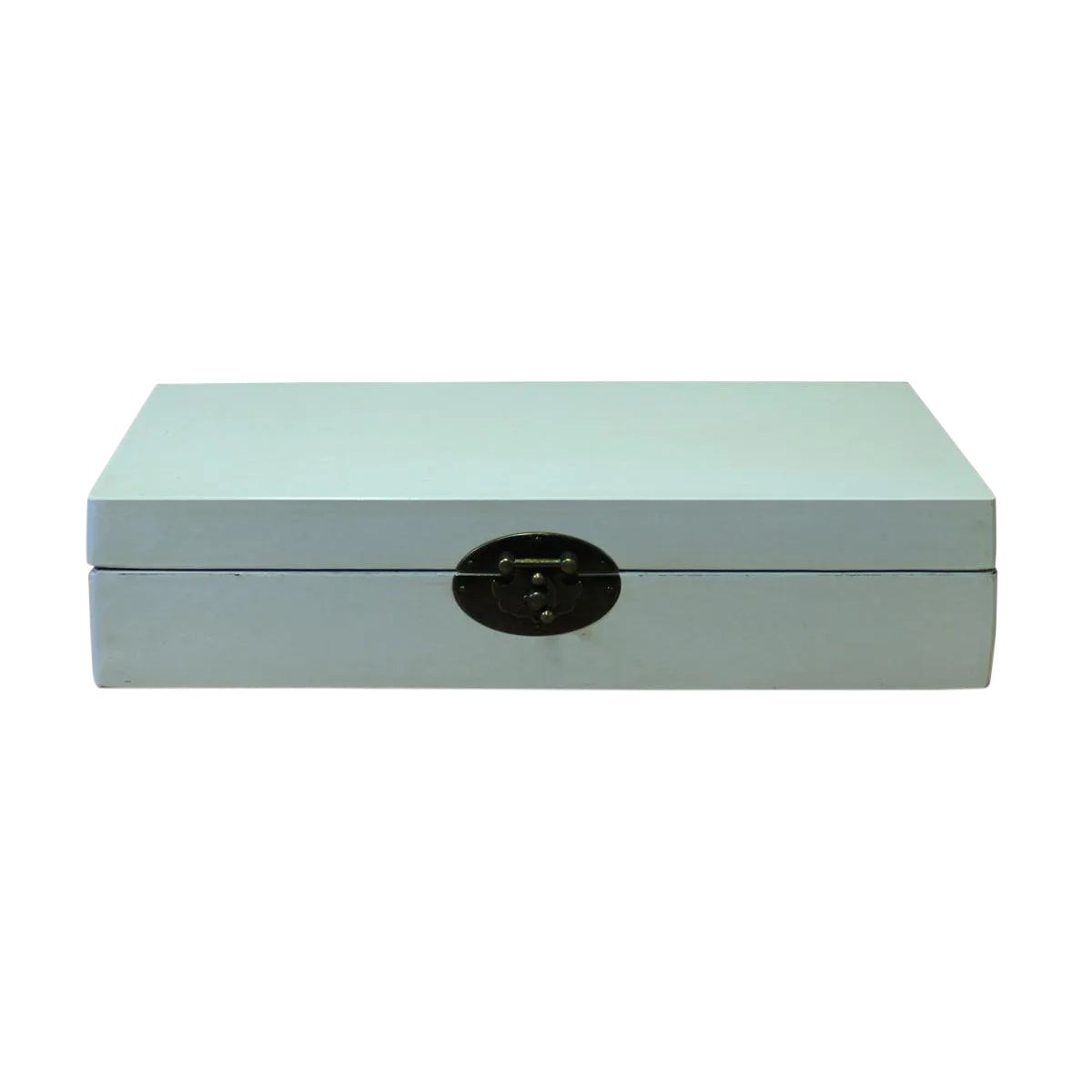 Chinese Off White Rectangular Shape Container Box | Chairish