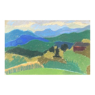 1960s Frank Wallace New England Mountain Landscape For Sale