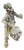 Vintage Italian Silver 800 Clown with Contrabass Figurine by Angini, Arezzo, 1970s For Sale