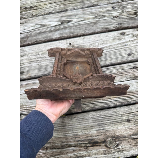 Wood Carved Tibetan Nepal Ankhi Jhyal Wood Frame For Sale - Image 7 of 9