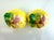 Vintage Majolica Style Lemon Salt & Pepper Shakers – Hand-Painted Ceramic, a Pair For Sale - Image 9 of 10