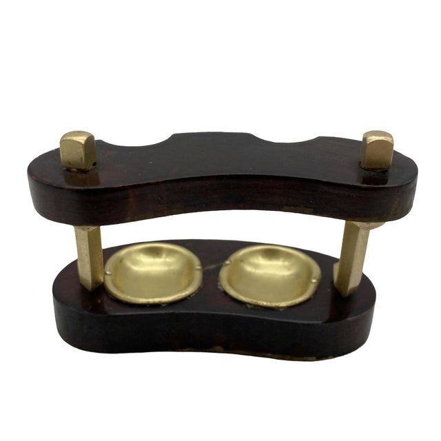 1950s 1950s Dunhill Brass and Bloodwood Pipe Holder For Sale - Image 5 of 10