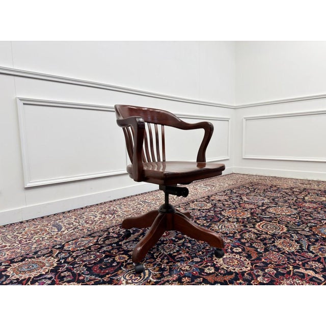 American Office Chair in Teak For Sale - Image 6 of 8