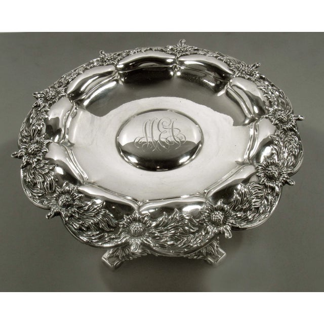 An exceptionally rare and magnificent late 19th-century sterling silver tazza by Tiffany & Co., featuring their iconic and...