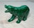 High Quality Hand Carved Green Malachite Hard Stone Bear Sculpture Statue Figure For Sale - Image 4 of 8