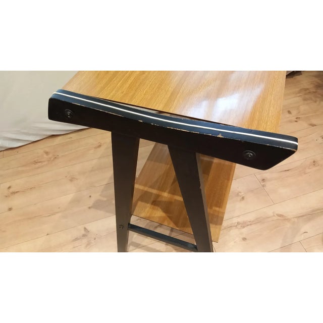 Vintage Yugoslavian Mid-Century Modern Tv Stand on Wheels, 1960s–70s For Sale - Image 6 of 11