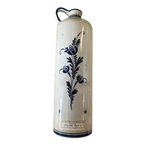 1970 Blue Delft Bols Windmill Decanter Liquor Bottle