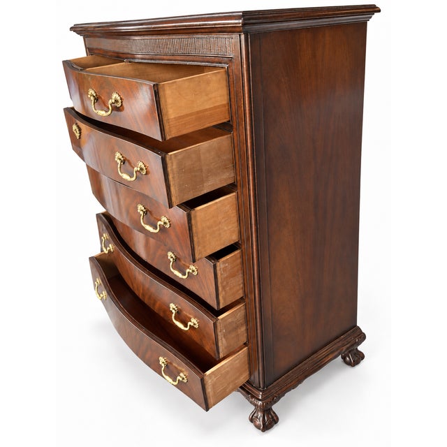 Vintage Drexel Chippendale-Style Seven-Drawer Tall Chest For Sale In Tampa - Image 6 of 12