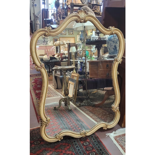 Venetian Style 1950s Wall Mirror For Sale - Image 9 of 13