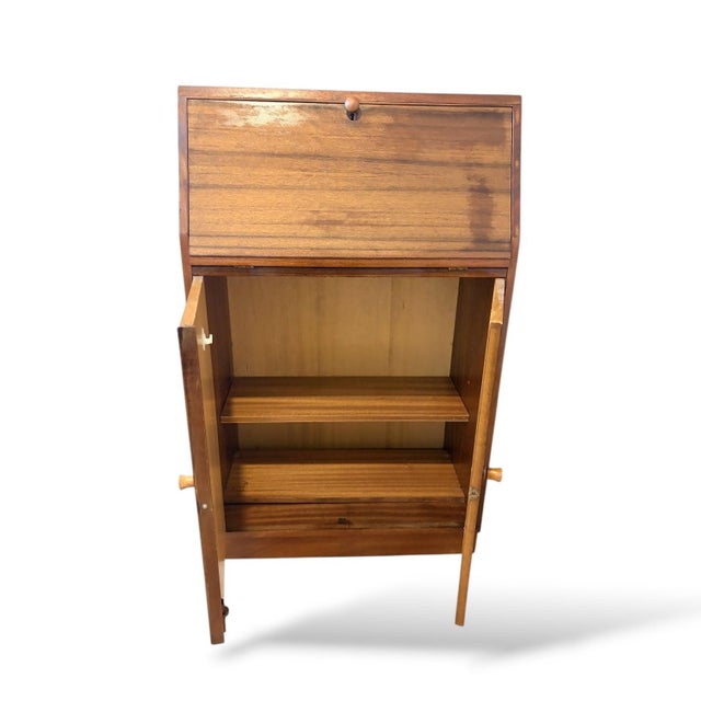 Mid-Century Modern Secretaire with Storage Cupboard, 1960s For Sale - Image 6 of 9