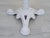 Gray Marble Table on Whitewashed Cast Iron Leg For Sale - Image 8 of 12
