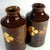 1960s Brown and Gilt Ceramic Vases attributed to Aldo Londi for Bitossi, Italy, 1960s, Set of 2 For Sale - Image 5 of 11