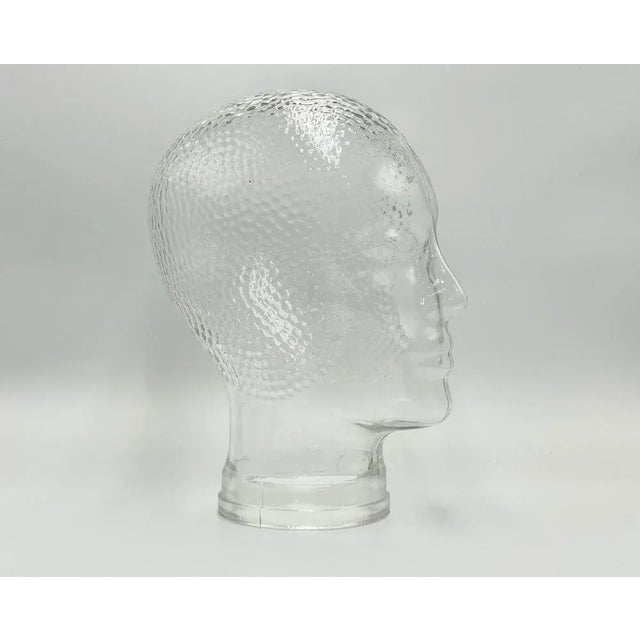 Vintage German Glass Head, 1970s, in Flawless conditions. Designed 1970 to 1979