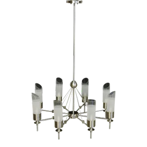 Large 8 Light Post Modern Luminaire Chandelier