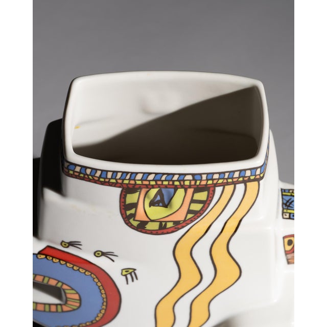Ceramic Leones Porcelain Vase Set by Javier Mariscal for Rosenthal, 1990s, Set of 4 For Sale - Image 7 of 18