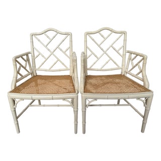 Chippendale Style Armchairs, 1970s, Set of 2 For Sale