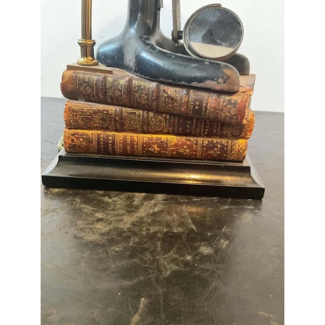 Antique Microscope Lamp For Sale - Image 10 of 12
