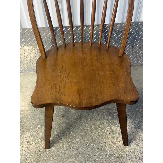 Farmhouse Set of 4 Bow Back Rustic Farmhouse Dining Chairs For Sale - Image 3 of 12