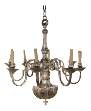 1900s Caldwell Silver Plated Chandelier