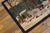 1950s Multicolor Scene Pictorial Vintage American Hooked Rug 1'10" X 2'10" Handknotted Wool Carpet For Sale - Image 4 of 7