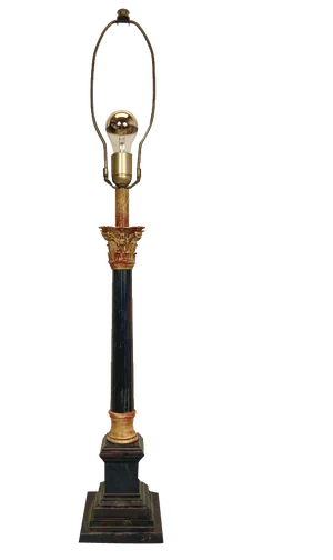 Large Vintage Corinthian Column Table Lamp, 1960s