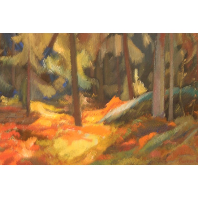 Frans Berg, Pine Forest, 1950s, Oil on Canvas, Framed For Sale - Image 16 of 18